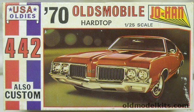 Jo-Han 1/25 1970 Oldsmobile Cutlass 442 Stock or Custom, C5070 plastic model kit